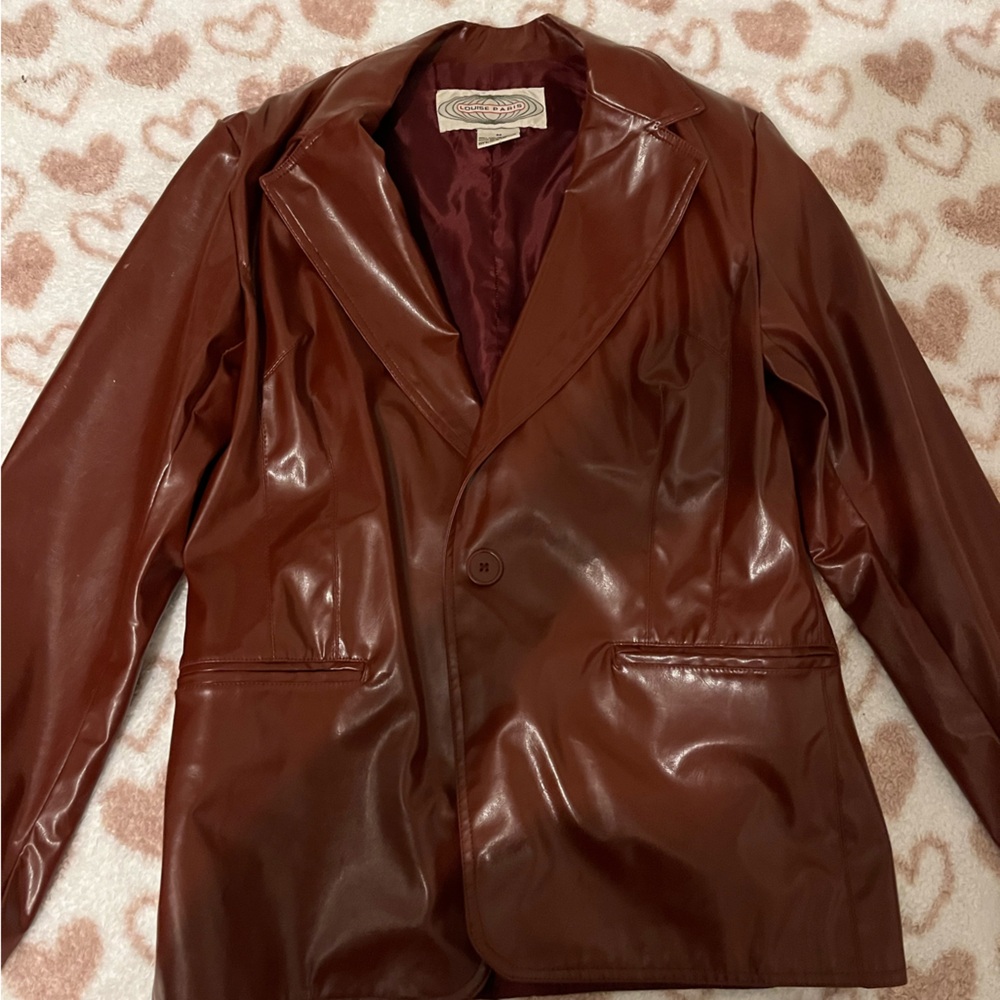 Original Louise Paris red leather jacket